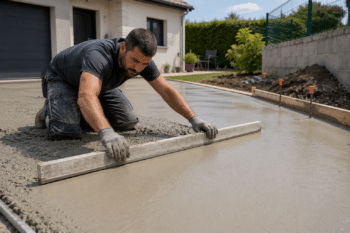 Dallage béton à Caudry